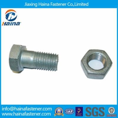 M6 -M24 Hot DIP Galvanized HDG Hex Bolt and Nut