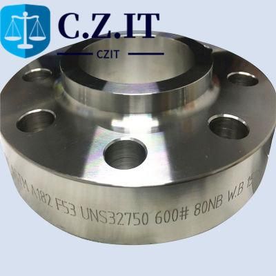 China Pipe Fitting ASME B16.9 304L Stainless Steel/Carbon Steel Sorf ASTM A182 F53 Uns32750 Slip on Flange