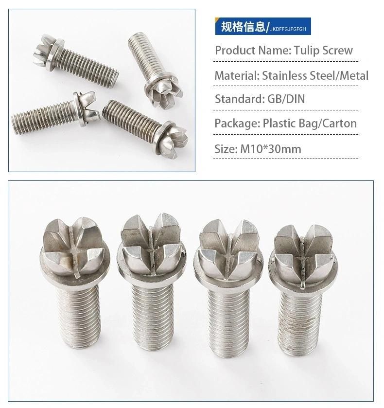 Tulip Screw Stainless Steel Screw Titanium Screw