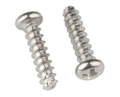 M2m2.3m2.6m3m4m5 304 Stainless Steel Cross Round Head Tail Cutting Self Tapping Screw