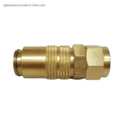 Brass Hose Mold Shut-off Quick Release Coupling for Cooling System