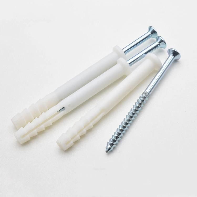 Plastic Expansion Plug with Set Screw Nail Hanging Cabinet Pull-out Screw Cabinet Fixing Screw