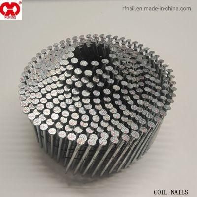 All Kind of Direct Manufacturer in Anhui Galvanized 16D Whiteness Wire Coil Nail Collated Nails.
