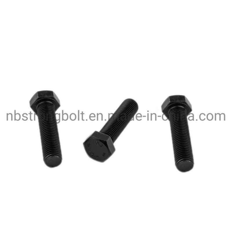DIN933 Screw Gr. 10.9 Hex Bolt Screw with Blk-