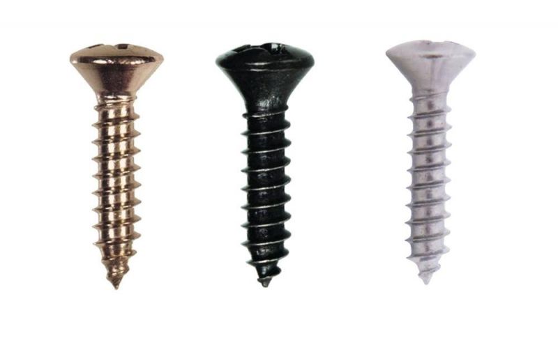 Oval Head Colour Zinc Plated Woodworking Screws/Tornillos