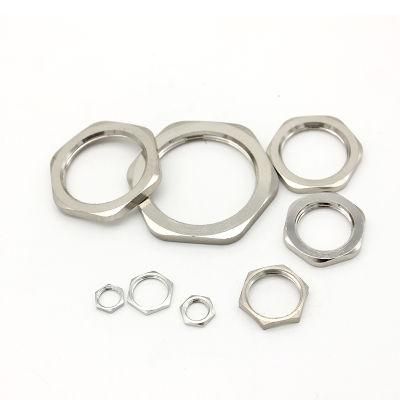Nickel Plated Brass / Stainless Steel / Nylon Locknut for Cable Gland