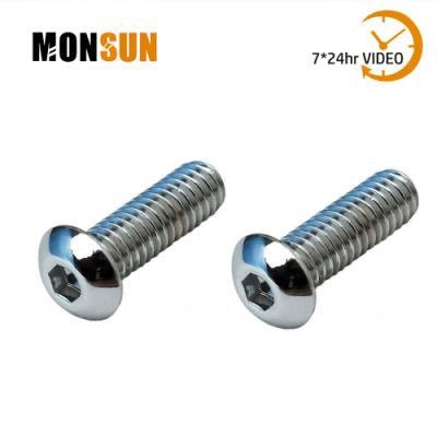 ISO 7380 Hex Socket Buttonhead Zinc Plated machine Screw