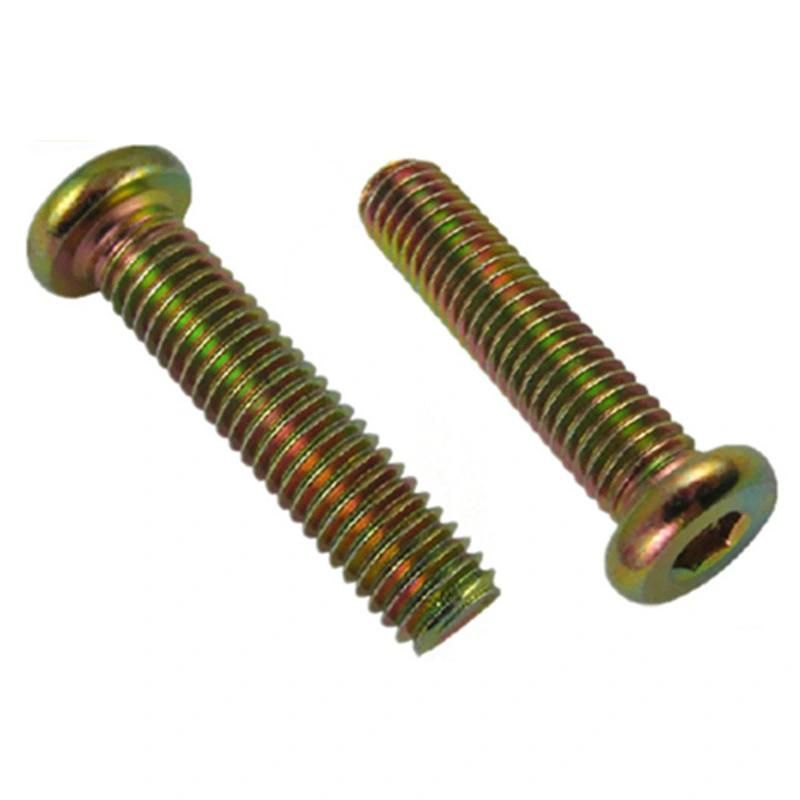 Color Zinc Plated Hex Socket Flat Head Furniture Screw