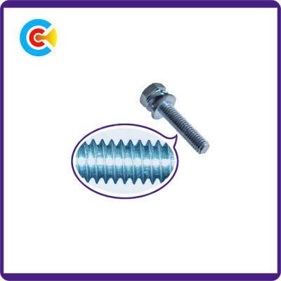 DIN/ANSI/BS/JIS Carbon-Steel/Stainless-Steel Cross Outside Hexagonal Electrical Equipment Shells Screws