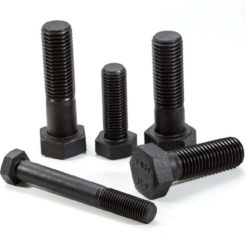 Bolt Carbon Steel Alloy Steel Steel Zp Black HDG Grade 8.8/10.9/12.9 Hex Bolt