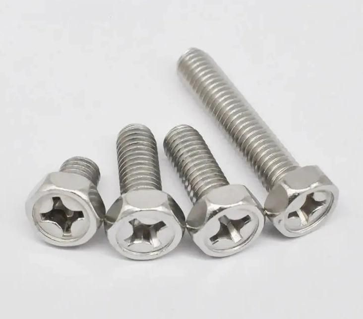 Stainless Steel Cross Recessed Hex Bolt for Furniture