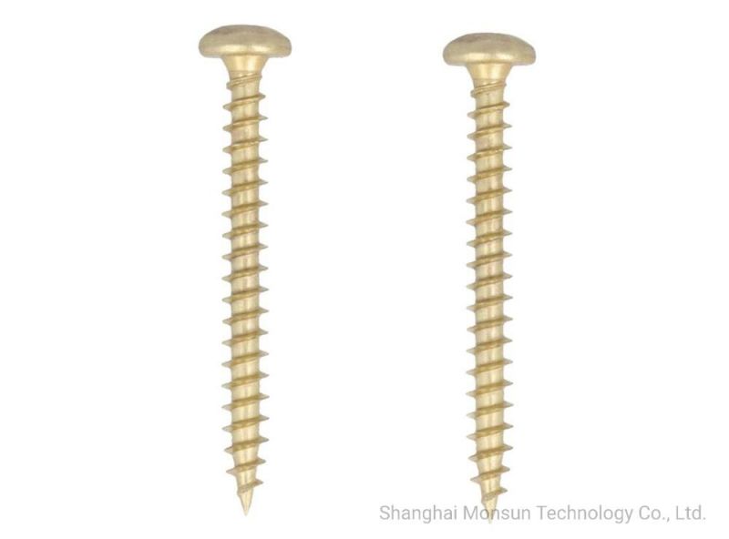 Yellow/Bright Zin Plated Phillips C1022 Woodworking Screws