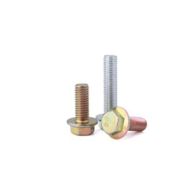 Factory Price M6 M8 M25 DIN6921 Zinc Coating Hex Head Flange Bolt and Nut