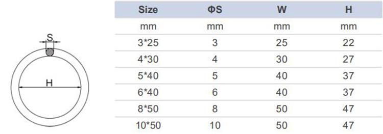 Hot Sale Stainless Steel Welded O Ring for Riggings
