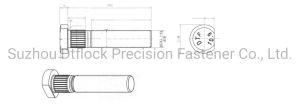 Precision Fastener, Carbon Steel, Dtf Wheel M22X1.5X105 Bolt (DTF-3-146)