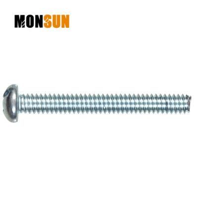 Carbon Steel Round Head Phillips Slotted Machine Screw