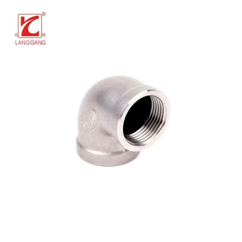 90 Degree Reducing Elbow Stainless Steel Elbow Thread Screwed Pipe Fittings