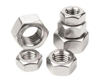 High Quality Qualified Bolts Coil 304 316 DIN934 Stainless Steel Hexagon Hex Nut