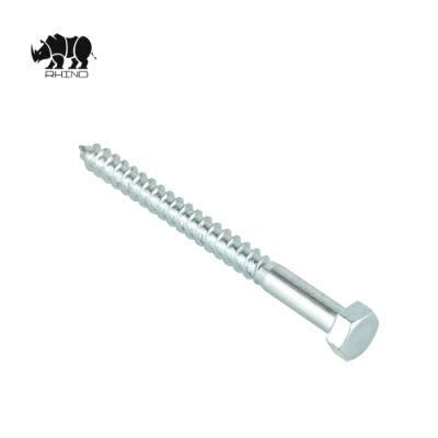 Hexagon Head Zinc Carbon Steel DIN571 Wood Screw