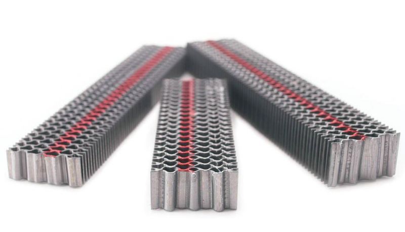 Three Corrugated Fasteners as Joiner for Furnituring