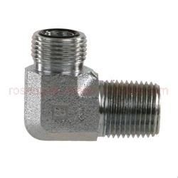 Ss-Fs2501 Stainless Steel Fittings Male Orfs X Male NPT 90 Degree Elbow Coupling