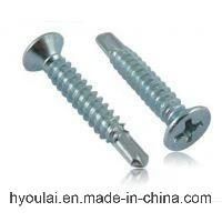 Flat Csk Head Phillips Self Drilling Screw Color Zinc Plated
