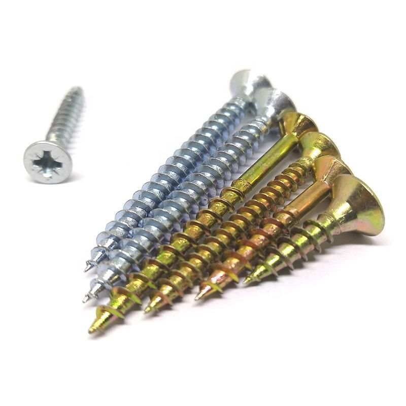 Congo Angola Tanzania Colombia Market/Factory Direct Sale Custom Zinc Plated Chipboard Screw