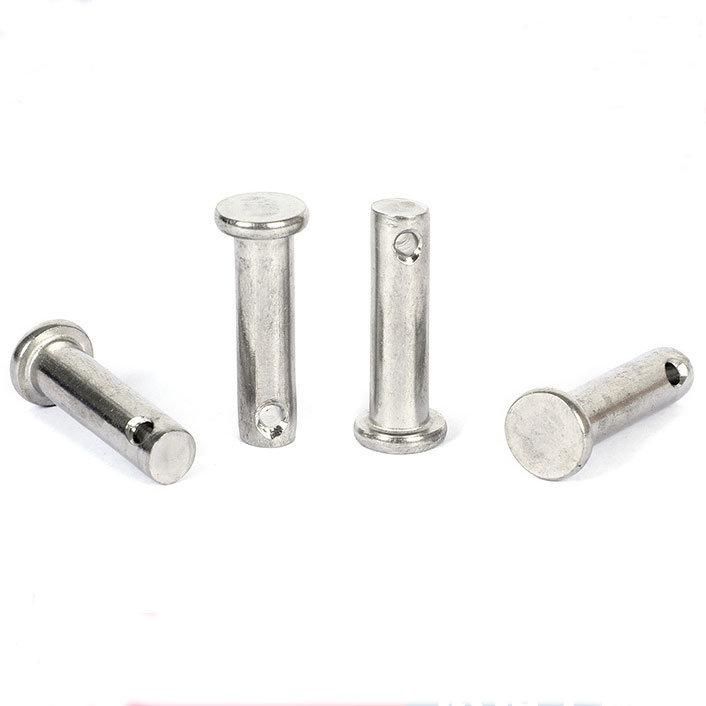 Stainless Steel Safety Lock Clevis Pins with Head Flat Head Pin with Hole