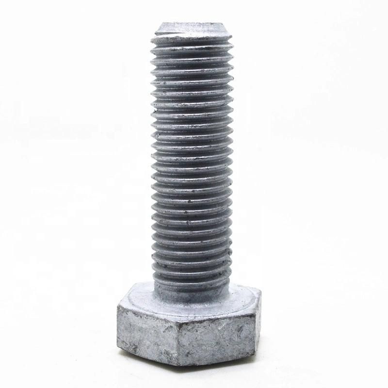 DIN 933 DIN931 8.8 Grade Hot Dipped Galvanized Hex Bolt and Nut