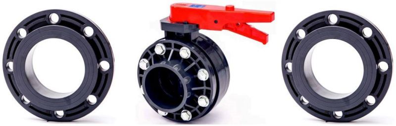 High Quality Water Supply Plastic Butterfly Valve Flange UPVC Faucet Water Pipe Flange UPVC Van Stone Flange PVC Ts Flange PVC Blind Flange UPVC Blank Flange
