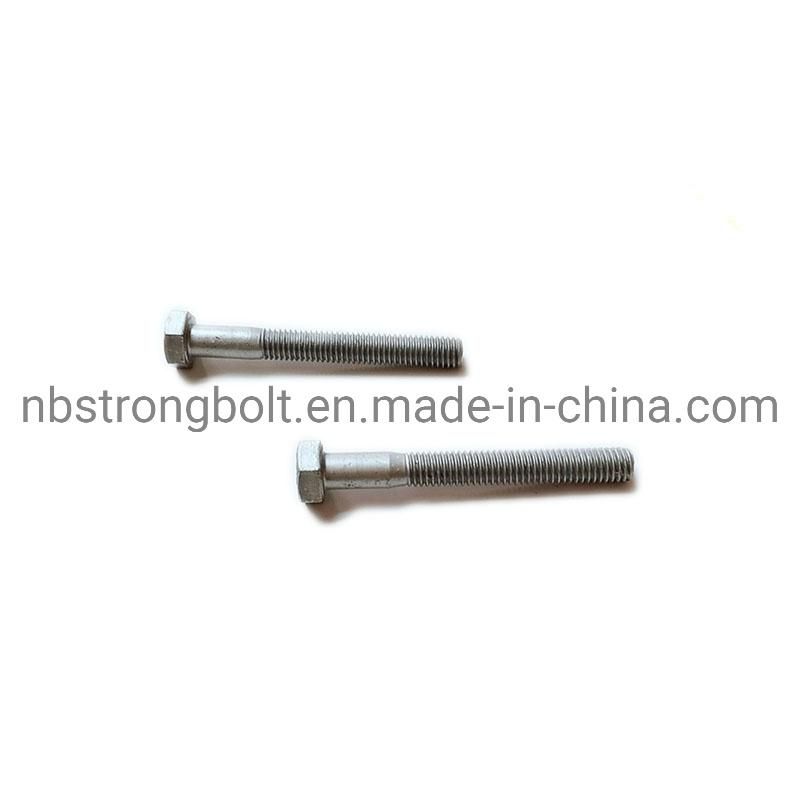 DIN931 Hex Bolt Cl. 4.8 with HDG ISO Fitting M8X65