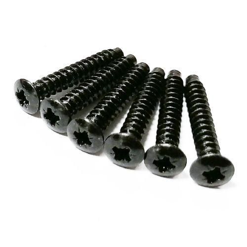 Balck Steel Self Tapping Raised Countersunk Head Pozi Oval Screws