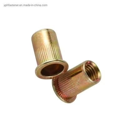 Customized Yellow Zinc Plated Carbon Steel Rivet Nut