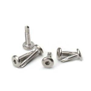 China Factory 303 Stainless Steel 8*3/4 Hexagon Socket Button Head Self Tapping Drilling Screw for Color Steel Roofing