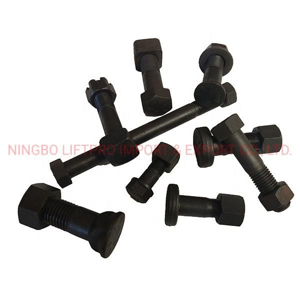 5j4773 3f5108 Excavator Bucket Bolt Nut M12 M14 M16 M22 Grade 8.8 12.9 Flange Grader Blade Fasteners Bolts and Nuts