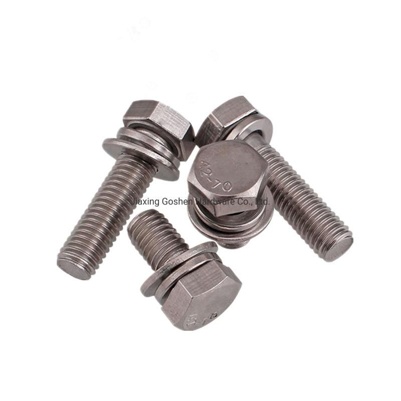 SS304 M5*25mm Hexagon Combination Bolt