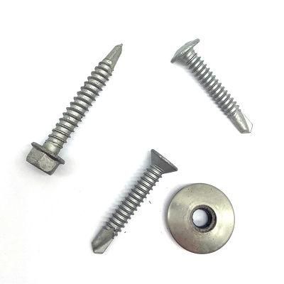 Stainless Steel SS304 SS316 Ss410 DIN 7504 Hex Flange Head Roofing Screw Bi-Metal Screw Self Drilling Screw