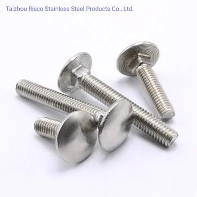 DIN603 GB512 ASTM Stainless Steel 304/316 Chinese Manufacturer High Quality Fastener Carriage Bolt