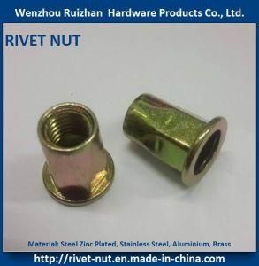 Flange Head Half Hexagonal Rivet Nut M4