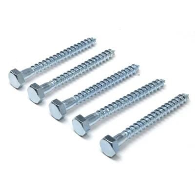 DIN571 Hexagon Hex Head Coach Lag Bolt Screw Self Tapping Wood Screw Stainless Steel