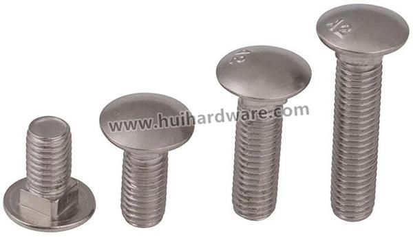 Stainless Steel A2/316 Square Neck Round Head Carriage Bolt