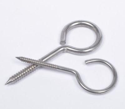 High Quality in Stock Eye Screw Anchor Bolt Stainless Steel Cup Hook Fine Metal Screw