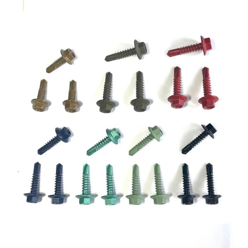 China Wholesale Zinc Plated Roof Screw Drilling Roof Screw Color Zinc Plated Cheap Price Metal Roofing Screws