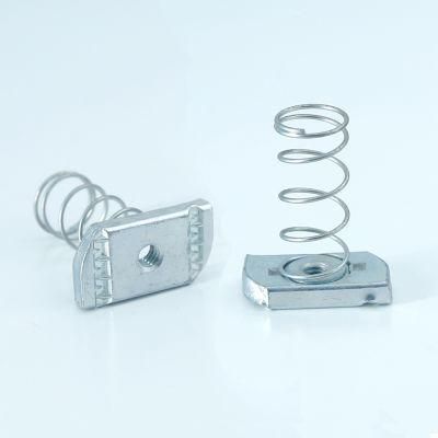 Spring Channel Nut Lock Nut Long Spring Nut Square Head Carbon Steel Zinc Plated Galvanized