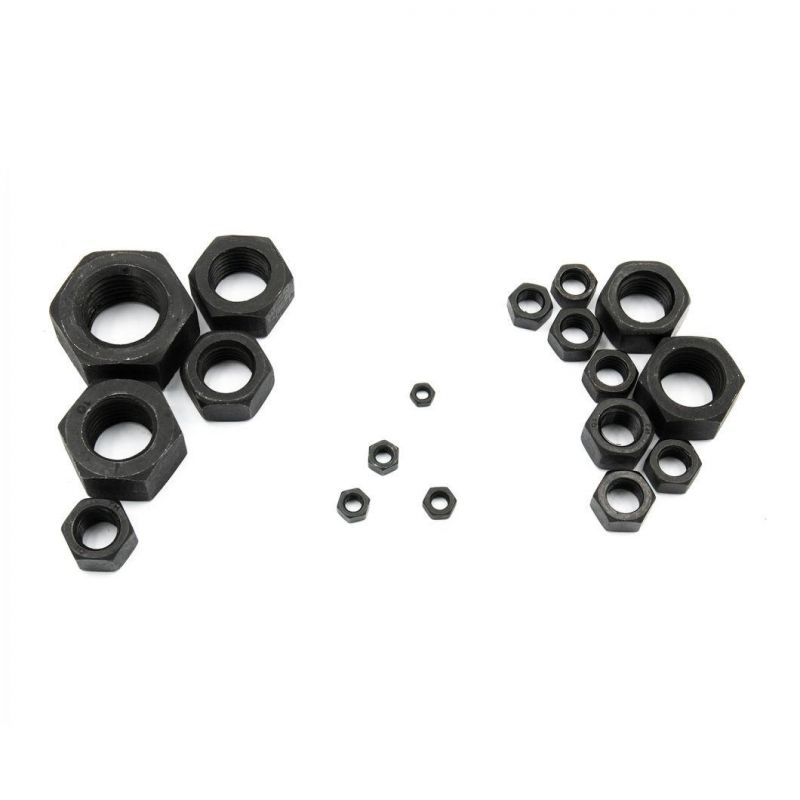 DIN934 Carbon Steel Hex Head Nut Black Color Nut