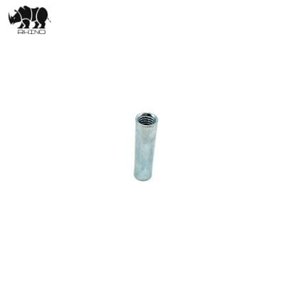 Steel, Zinc Plated, Long Tube Connect Nuts, Round Coupling Nut