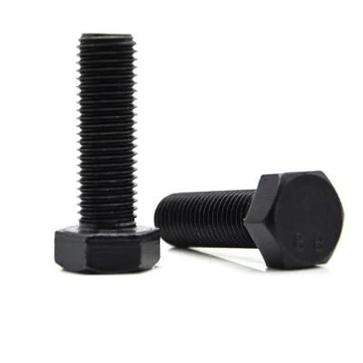 China Wholesale Fastener Hardware Factory High Quality 8.8 Black Hex Bolt