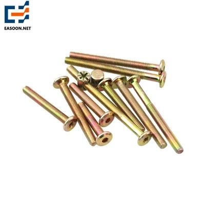 Half Thread Hexagonal Bolt Flat Head Socket Bolt M6X110 Furniture Bolt with Zinc Plated Zinc Plated Flat Head Carriage Bolt