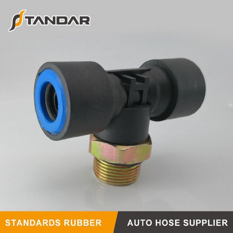 L Type Integral Push-in Air Brake Quick Connect Pneumatic Coupling Fittings