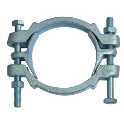 Galvanized Carbon Steel Zinc Plated Double Bolt Hose Clamp